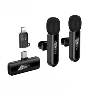 HOCO L20A Fair Dual Wireless Lavalier Microphone Type-C & Lightning