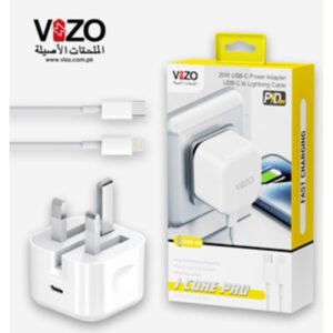 Vizo iCore Pro Premium 3-Pin iPhone Charger Wiht USB-C to Lightning Cable
