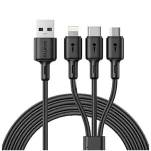 Oraimo OCD-X93 DuraLine 3-in-1 2.4A Fast Charging Cable (USB-A to Type-C / Lightning / Micro-USB)