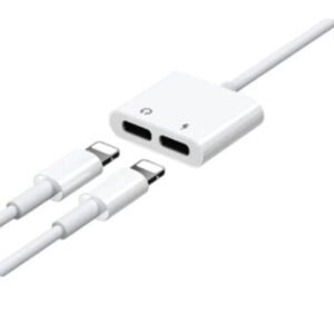 Joyroom SY-104 Lightning to 3.5mm + Lightning 2-in-1 Audio Converter Adapter